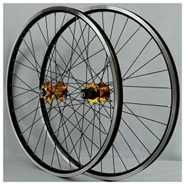 VPPV Spares MTB Bike Wheelset 26 Inch, Double Wall Aluminum Alloy Disc / V Brake Bicycle Hybrid Quick Release Wheels Support 7 / 8 / 9 / 10 Speed