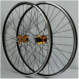 HYLH Spares MTB Bike Wheelset 26 Inch, Double Wall Aluminum Alloy Disc / V-Brake Quick Release 32 Hole Rim 7 / 8 / 9 / 10 Cassette Cycling Wheels