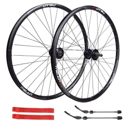 HYLH Spares MTB Bike Wheelset 26 Inch, Double Wall Cycling Wheels Quick Release Disc Brake 32 Holes Rim Compatible 7 8 9 10 Speed