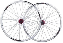 AWJ Spares MTB Cycling Wheels 26 Inch, Double Wall Alloy Rims Cassette Fiywheel Hub Disc / V Brake 7 / 8 / 9 / 10 Speed Bicycle Front Rear Wheel Wheel
