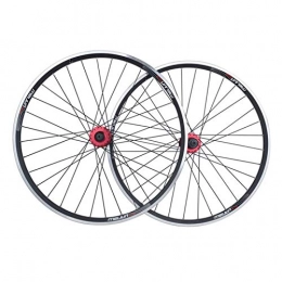 WYN Spares MTB Disc Brake Wheelset 26 Inch Mountain Bike Rims Cycling Quick Release Wheel Bicycle Wheel 32 Spoke For 7-10 Speed Cassette Flywheel (Color : Black, Size : 26")