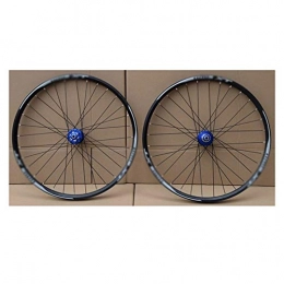 LJP Spares MTB Mountain Bike wheelset 26 27.5 29er 7-11 Speed No carbon bicycle wheels Double Layer Alloy Mountain BikeWheel 32H for Disc brake (Color : Blue, Size : 29inch)