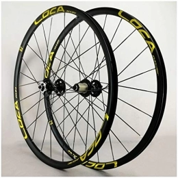 JAMCHE Mountain Bike Wheel MTB Racing Bike Wheelset 26 / 27.5 Inch, Double Wall Aluminum Mountain Cycling Wheels Disc Brake 24 Hole 7 / 8 / 9 / 10 / 11wheel
