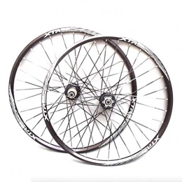 CHICTI Spares MTB VTT Paire Roues Vélo 26" / 27, 5" Inch Mountain Bike Wheelset Jante Alliage Double Paroi Frein Disque 8-11 Vitesse QR 32H (Color : Black, Size : 27.5in)