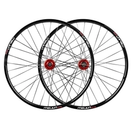 QHYRZE Spares MTB Wheels 26 Inch Mountain Bike Wheelset Disc Brake Bicycle Rims 32H Hub QR For 7 8 9 10 Speed Cassette 2213g (Color : Gold, Size : 26'')