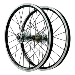 vivianan Mountain Bike Wheel MTB Wheelset 20 Inch Disc / V Brake Quick Release BMX Mountain Bike Wheels High Strength Alloy 24H Bicycle Rim 7 8 9 10 11 12 Speed Cassette 1400g Sealed Bearings ( Color : Silver hub , Size : 20inch )