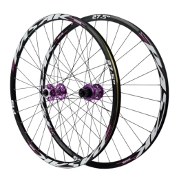JAMCHE Mountain Bike Wheel MTB Wheelset 24 / 26 / 27.5 / 29 Inch, Mountain Bicycle Wide Rim Wheel Set Front & Back Wheels With Hub 6 Pawls Cycling Wheelset 32H for 7 / 8 / 9 / 10 / 11 Speed