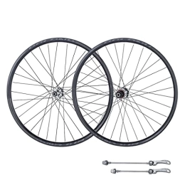 SHKJ Spares MTB Wheelset 26 / 27.5 / 29" Disc Brake Bicycle Wheelse Aluminum Alloy Double Wall Rims Bike Wheel, Quick Release 32H Hub for 8 9 10 11 Speed Cassette (Color : Silver, Size : 26 inch)