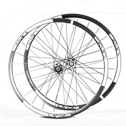 WangT Mountain Bike Wheel MTB Wheelset, 26 27.5 29Inch Bicycle Cycling Rim Mountain Bike Disc Brake Wheel 8-10Speed, Black, 26