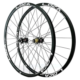 ZFF Spares MTB Wheelset 26 / 27.5 / 29inch Mountain Bike Front & Rear Wheel Thru axle Disc Brake Road Bike Matte 8 9 10 11 12 Speed 24 Hole (Color : Black 1, Size : 29in)