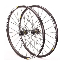 ZFF Spares MTB Wheelset 26 / 27.5 / 29inch Thru Axle Mountain Bike Wheel Six Holes Disc Brakes Aluminum Alloy Double Wall Rim Front And Rear Wheels 8 / 9 / 10 / 11 Speed Cassette 24Holes (Color : Svart, Size : 29'')