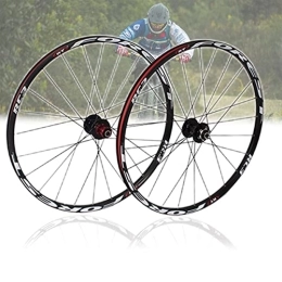Asiacreate Mountain Bike Wheel MTB Wheelset 26 / 27.5 Inch Disc Brake Bicycle Front Rear Wheel 24 Spoke Mountain Bike Rims 8 9 10 11 Speed Cassette QR Sealed Bearing Hubs (Color : WHITE A, Size : 26'')