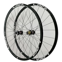 MYKINY 26/27.5/29 Inch MTB Wheelset,24 Holes Bike Hub Thru-Axle End Cap Disc Brake Aluminum Alloy Mountain Bike Wheels 1.25-2.5in Tires Wheel (Color : Silver, Size : 29inch)