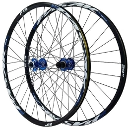 MYKINY Spares MYKINY 26 / 27.5 / 29Inch Bicycle Front And Rear Wheel, Mountain Bike Wheels 36 Spokes Front 2 Rear 5 Bearings Quick Release Double Wall Rims Wheel (Color : Blue, Size : 27.5inch)