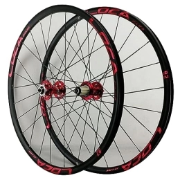 MYKINY Spares MYKINY Bicycle Mountain Bike 26 27.5 29 Inch, Quick Release Aluminum Alloy 24 Holes 3.0MM Flat Spoke 12 Speed Ultra Light Bicycle Wheels Wheel (Color : Red, Size : 26inch)