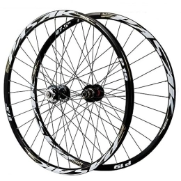MYKINY Spares MYKINY Disc Brake Mountain Bike Wheels, 32 Holes Aluminum Alloy Bearings 4 Peilin Quick Release Front Wheel 9 * 100mm Rear Wheel 10 * 135mm Wheel (Color : Black yellow, Size : 27.5inch)