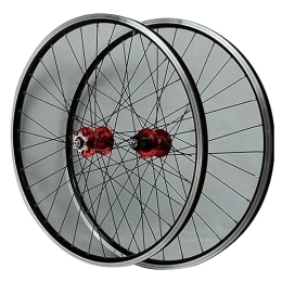 MYKINY Mountain Bike Wheel MYKINY Mountain Bike Disc Brake Wheelset, 26" 27.5" 29" X1.5-2.5 Inch Double Wall Quick Release Bicycle Rim for 7 / 8 / 9 / 10 / 11 Speed Cassette Wheel (Color : Red, Size : 29inch)