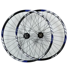 MYKINY Mountain Bike Wheel MYKINY Mountain Bike Disc Brake Wheelset, Aluminum Alloy 26 27.5 29in*1.25*-2.5in Tire Quick Release / Thru-Axle Universal 7 / 8 / 9 / 10 / 11 Speed Wheel (Color : Blue, Size : 29inch)