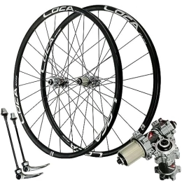 MYKINY Spares MYKINY Mountain Bike Disc Brake Wheelset, Quick ReleaseBicycle Rim 26" 27.5" 29" MTB Wheel Set for 7 / 8 / 9 / 10 / 11 Speed Cassette 1705g Wheel (Color : Silver, Size : 29inch)
