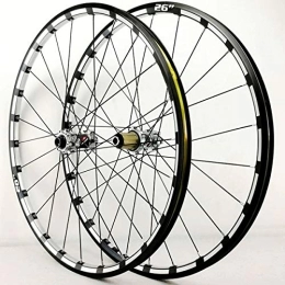 MZPWJD Mountain Bike Wheel MZPWJD 26 27.5 29 Inch Mountain Bike Wheels Bicycle Wheelset MTB Rim Disc Brake Ultralight Q / R 7 8 9 10 11 12 Speed Cassette Flywheel 24H 1750g (Color : Silver, Size : 26inch)