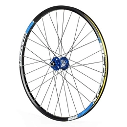 MZPWJD Mountain Bike Wheel MZPWJD 26 / 27.5 Inch Bicycle Fron Wheel, Mountain Bike Wheelset Double Wall Alloy Rim QR Disc Brake 32H (Color : Blue, Size : 27.5inch)