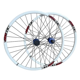 MZPWJD Mountain Bike Wheel MZPWJD 26 Inch Bike Wheelset Mtb Rims Disc Brake Bicycle Wheels Quick Release Hubs For 7 8 9 10 11 Speed Cassette (Color : Blue hub, Size : 27.5")