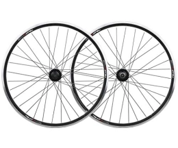 MZPWJD Mountain Bike Wheel MZPWJD Bicycle Wheel Front Rear Mountain Bike Wheel Set 20 26 Inch Disc V- Brake MTB Alloy Rim 7 8 9 10 Speed (Color : Black, Size : 20in rear wheel)