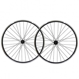 MZPWJD Mountain Bike Wheel MZPWJD Bicycle Wheel Set Black Bike Wheel 26" MTB Double Wall Alloy Rim Tires 1.75-2.1" V- Brake 7-11 Speed Sealed Hub Quick Release 32H (Color : Wheel set)