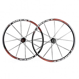 MZPWJD Spares MZPWJD Bike Wheel 26 27.5 Inch Bicycle Wheelset MTB Double Wall Alloy Rim QR Disc Brake 7 Palin 7-11 Speed Front And Rear 1800g (Color : B-Red, Size : 27.5IN)