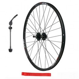 MZPWJD Mountain Bike Wheel MZPWJD Bike Wheel 26 Inch Bicycle Wheelset MTB Double Wall Alloy Rim QR Disc Brake Front And Rear 8 9 10 Speed 32H Black (Color : Rear wheel)