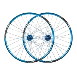 MZPWJD Mountain Bike Wheel MZPWJD Bike Wheel 26" Mountain Bike Wheelset MTB Disc Brake Bicycle For 7 8 9 10 Speed Cassette Double Wall Rim 32 Spoke (Color : Blue)