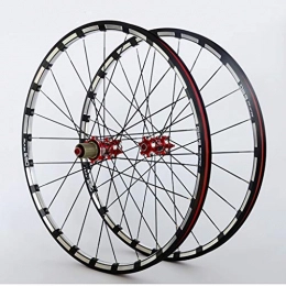 MZPWJD Mountain Bike Wheel MZPWJD Bike Wheels Mountain Bike Wheelset Double Wall Alloy Rim Carbon Core F2 R5 Palin Bearing Quick Release Disc Brake 9 10 11 Speed 1742g (Color : A, Size : 26inch)