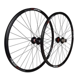 MZPWJD Mountain Bike Wheel MZPWJD Cycling Wheels 26 inch Bicycle wheel MTB wheel set disc brake Quick Release 7, 8, 9, 10 Speed (Color : Black, Size : 26inch)