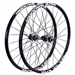 MZPWJD Mountain Bike Wheel MZPWJD Cycling Wheels MTB Bicycle Wheels Bike Wheelset 26" / 27.5" / 29" Double Wall Alloy Rim Carbon Hub Cassette Disc Brake QR 8-11Speed (Color : Black hub, Size : 27.5")