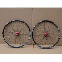 MZPWJD Spares MZPWJD Mountain Bike Wheelset 26 / 27.5 / 29 Inch Disc Brake Bicycle Wheel Double Wall Alloy Rim MTB QR 7-11Speed 32H Sealed Bearing (Color : A, Size : 26")