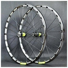 MZPWJD Spares MZPWJD Mountain Bike Wheelset 26 / 27.5 Inch CNC Double Wall Alloy Rim MTB Bicycle Wheels Cassette Hub QR Disc Brake 24 Hole 7-11 Speed (Color : C, Size : 27.5inch)