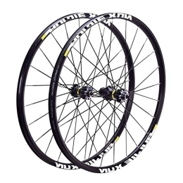 MZPWJD Mountain Bike Wheel MZPWJD MTB Bicycle Wheel 26" 27.5" 29in Disc Brake Carbon Hub Mountain Bike Sealing Bearing Wheelset For CROSSRIDE (Color : Black hub, Size : 26inch)