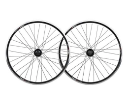 MZPWJD Mountain Bike Wheel MZPWJD MTB Bicycle Wheel Mountain Bike Wheel Set 20 26 Inch Quick Release Disc V- Brake (Color : Black, Size : 20in Front wheel)