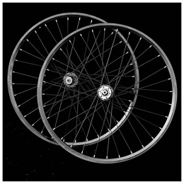 MZPWJD Mountain Bike Wheel MZPWJD MTB Bicycle Wheelset For Mountain Bike Double Wall Alloy Rim Disc Brake 9-11 Speed Aluminum Alloy Cassette Hub Sealed Bearing QR 36H (Color : Black, Size : 27.5")