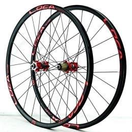 MZPWJD Spares MZPWJD MTB Mountain Bike Wheels 26 27.5 29 Inch Ultralight CNC Rim Disc Brake Bicycle Wheelset QR 7 8 9 10 11 12 Speed Cassette Flywheel 24H 1700g (Color : A-Red, Size : 27.5inch)