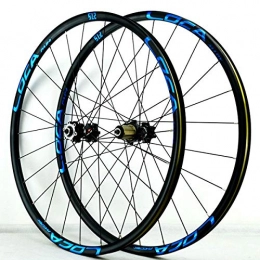 MZPWJD Mountain Bike Wheel MZPWJD MTB Mountain Bike Wheels 26 27.5 29 Inch Ultralight CNC Rim Disc Brake Bicycle Wheelset QR 7 8 9 10 11 12 Speed Cassette Flywheel 24H 1700g (Color : Blue, Size : 27.5inch)