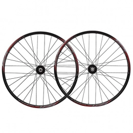 MZPWJD Mountain Bike Wheel MZPWJD Rims Bicycle Rim 32 Holes 26" Mountain Bike Wheelset MTB Disc Brake Wheels Quick Release Hub For 7 / 8 / 9 / 10 Speed Cassette 2118g (Color : Black, Size : 26 inch)