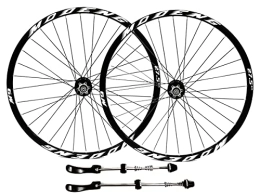 MZPWJD Spares MZPWJD Rims Mountain Bike Wheelset 26" 27.5" 29" Bicycle Rim MTB Disc Brake Wheels QR Quick Release 32H Hub For 7 / 8 / 9 / 10 / 11 / 12 Speed Cassette 2055g (Color : Black, Size : 27.5'')