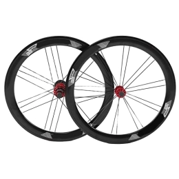 needlid Spares needlid Bike Wheelset, Black Spoke Mountain Bike Wheels for Replacement for Cycling for Outdoor
