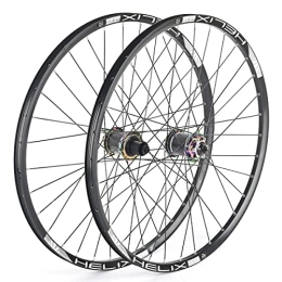 NEZIAN Mountain Bike Wheel NEZIAN 26" 27.5 Inch 29er MTB Bike Wheelset Mountain Bicycle Wheel Set Aluminum Alloy With QR Disc Brake Presta Valve Fits 8 9 10 11 Speed (Color : Colored, Size : 27.5INCH)