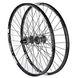 NEZIAN Mountain Bike Wheel NEZIAN Bike Wheelset 26 27.5 29 Inch Mountain Cycling Wheels Disc Brake Aluminum Alloy Fits 8 9 10 11 Speed 32 Holes Quick Release (Color : Titanium, Size : 27.5INCH)