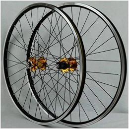 NOLOGO Spares Nologo MTB Mountain Bike Cycling Wheelset 26 Inch, Double Wall Aluminum Alloy MTB Rim V-Brake Hybrid Freewheel 7 8 9 10 Speed Disc Wheels