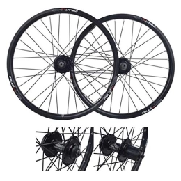 WYJW Spares Outdoor 20inch Bicycle Wheelset, Double Wall MTB Rim Quick Release V-Brake Hybrid / Mountain Bike Hole Disc 7 8 9 10 Speed Training