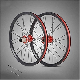 OYY Manufacture Spares OYY Manufacture Wheels 20 inch mountain bike wheelset, 24 hole double-walled rims hybrid quick release disc brake aluminum alloy bicycle wheels 8 / 9 / 10 / 11 speed (Color : A)