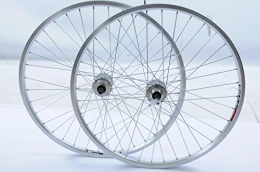 Specialist Mountain Bike Wheel PAIR DISC BRAKE WHEELS 26" MTB DUAL DOUBLE WALL RIMS MULTI SPEED HUB SILVER